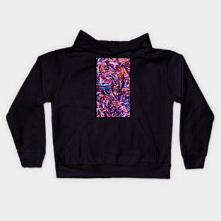 Blue and Pink Gum Leaves Kids Hoodie